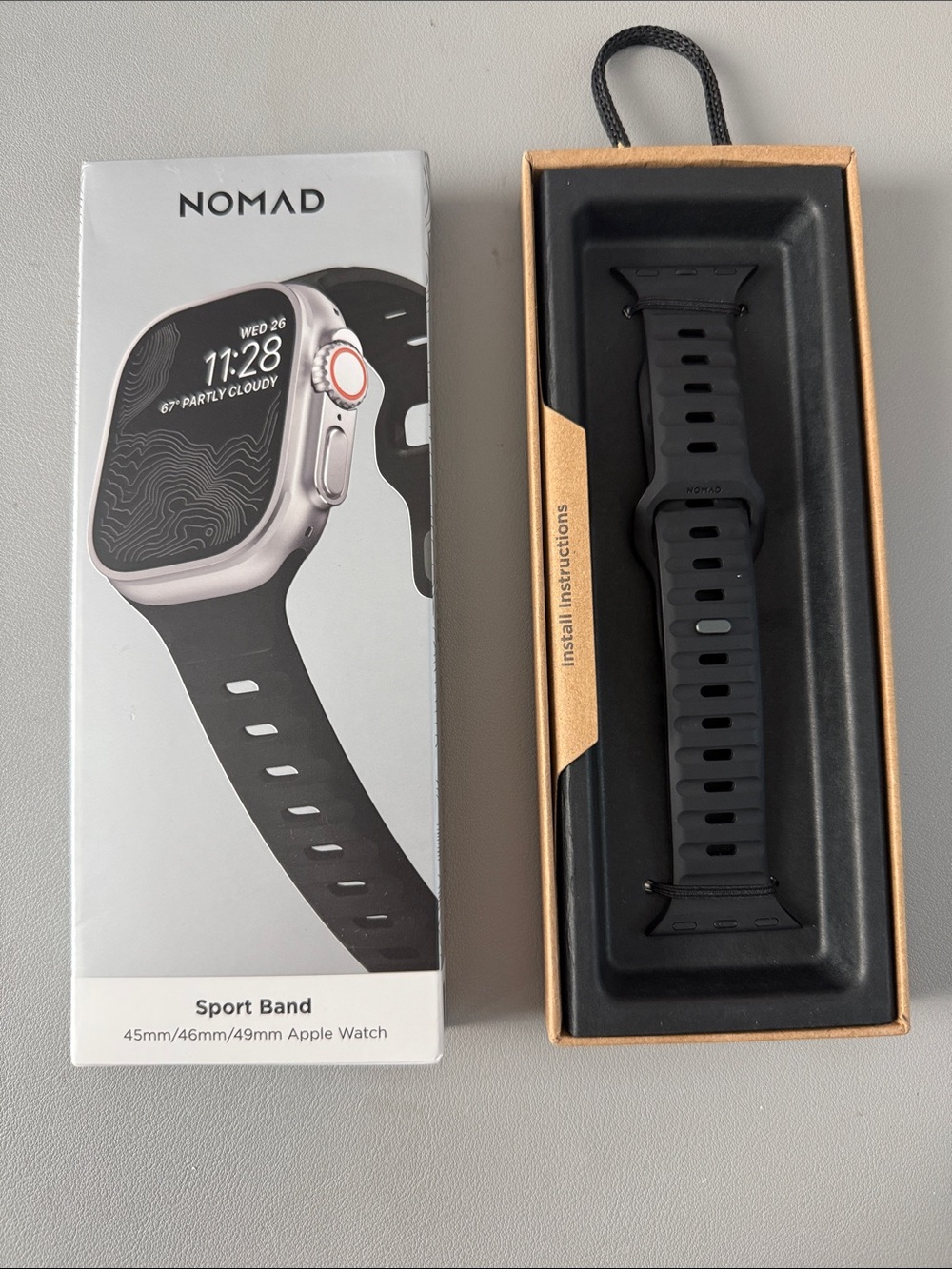 Nomad Sport Band for 44/45/49mm Apple Watch - Black